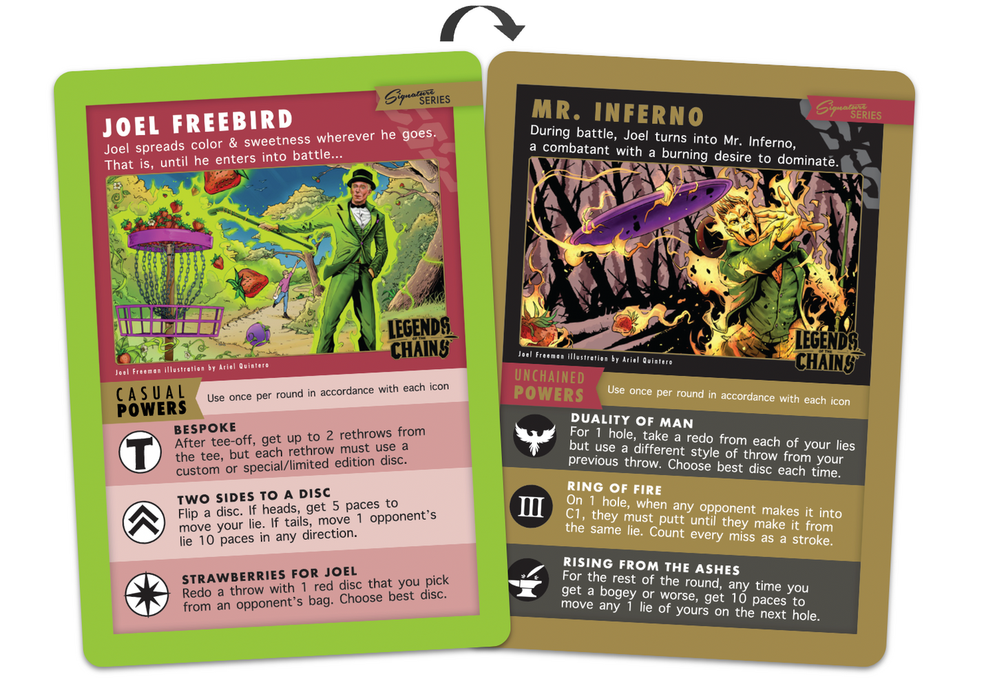 Joel Freebird & Mr. Inferno: Joel Freeman's Signature Series card