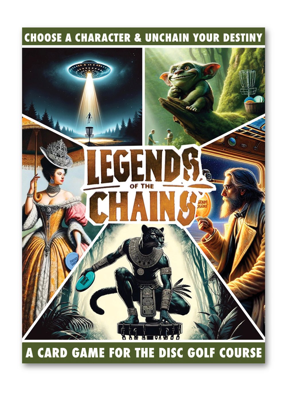 Legends of the Chains disc golf card game pack image