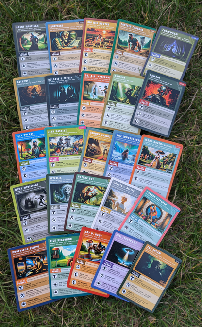 Legends of the Chains disc golf playing cards character casual ide
